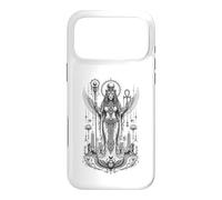 Sekhmet Lionne Déesse Ancienne Egypte Monochrome Art Coque pour iPhone 17 Pro Max