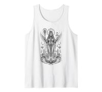 Sekhmet Lionne Déesse Ancienne Egypte Monochrome Art Débardeur