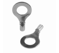 SeKi 14030 Lot de 25 cosses à anneau non isolées M6 Argenté 0,5-1,5 mm