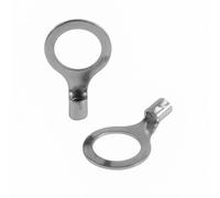 SeKi 14045 Lot de 25 cosses de câble à bague 4,0-6 mm² M12 Argenté