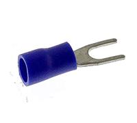 SeKi 14130 Lot de 25 cosses de câble isolées pour fourche Bleu 1,5 à 2,5 mm