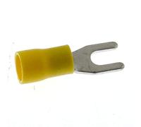 SeKi 14136 Lot de 25 cosses de câble isolées 4,0-6 mm² M4 Jaune