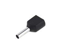 SeKi 14221 Lot de 100 embouts jumeaux 2 x 1,5 mm² Noir 1,5 mm²