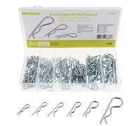SeKi 17451 Assortiment de 150 goupilles à ressort 6 tailles différentes Ø 2,4-4 mm