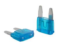 SeKi 5 pièces. mini fusible à fiche plate 15A bleu ; Fusible de voiture 32V/DC, fusible à lame, bateau, remorque, camion, caravane