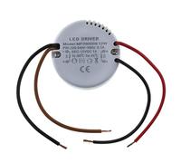 SeKi Bloc d'alimentation encastrable rond 12 V 12 W / 1 A LED Transformateur Ballast - Ø x H 55 x 23 mm compatible avec boîtes encastrées