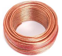 SeKi Câble de haut-parleur transparent 2 x 1,50 mm² 25 m