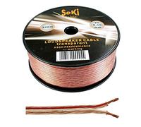 100m Câbles de haut-parleurs 2x 0,5mm² Transparent Câble audio Boîte à câble