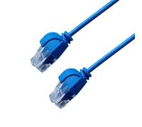 SeKi Câble patch Cat 6 ultra fin 0,25 m bleu clair - Câble LAN U/UTP RJ45 - Extra fin 2,8 mm - Câble réseau fin - Gigabit Ethernet - Flexible - Fiche courte - PoE