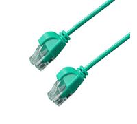 SeKi Câble patch Cat 6 ultra fin 1,50 m vert - Câble LAN U/UTP RJ45 - Extra fin 2,8 mm - Câble réseau fin - Gigabit Ethernet - Flexible - Fiche courte - PoE