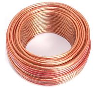 SeKi Câble pour haut-parleur, 2 x 1,50 mm2, 30 m, transparent, CCA