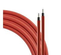 SeKi Câble solaire 4 mm² 10 m H1Z2Z2-K rouge pour panneaux solaires - Jusqu'à 1500 V - Flexible - Double isolation - Câble en cuivre pur - Anneau