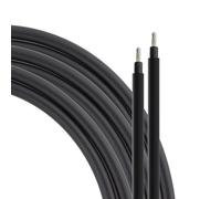 SeKi Câble solaire H1Z2Z2-K - 4 mm² - 10 m - Noir - Pour panneaux solaires - Jusqu'à 1500 V - Flexible - Double isolation - Câble en cuivre pur - Anneau