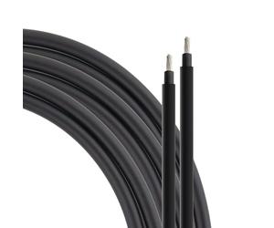 SeKi Câble solaire H1Z2Z2-K - 4 mm² - 10 m - Noir - Pour panneaux solaires - Jusqu'à 1500 V - Flexible - Double isolation - Câble en cuivre pur - Anneau