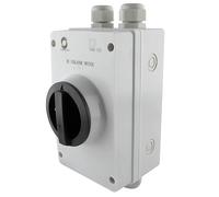 SeKi Disjoncteur solaire CC 4 broches PV Interrupteur principal 32 A 1500 V Connexion par câble Disjoncteur IP66 protégé contre l'eau avec presse-étoupe