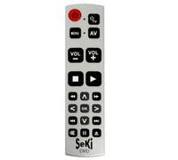 SeKi DVD remote /silver universal for seniors