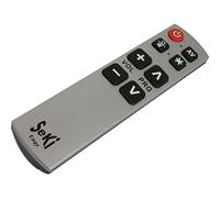 SeKi Easy Télécommande universelle avec grosses touches Argenté/noir