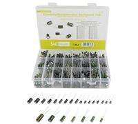 SeKi Elko Lot de 630 condensateurs électrolytiques 105° - 24 valeurs de 0,1uF-1000uF - 10 V, 16 V, 25 V et 50 V - Capacitor en aluminium