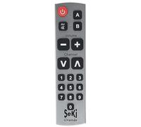 Seki Grande Télécommande universelle avec fonction d'apprentissage Argent/noir (Import Allemagne)