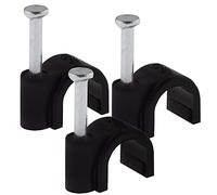 SeKi Lot de 100 colliers de serrage universels pour câble avec clou Noir 4 mm