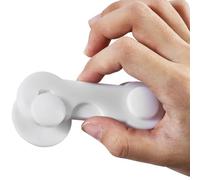 SeKi Lot de 12 sécurité enfant pour placard, tiroir de bébé, sécurité d'armoire pour tout-petits, sécurité de porte d'armoire avec colle, sans perçage, push-to-open, pour armoires, tiroirs et