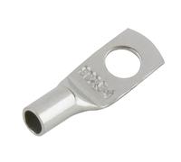 SeKi Lot de 25 cosses tubulaires 2,5 mm² - Diamètre du trou M4 - Cosses de câble non isolées en cuivre étamé - Connecteurs de câbles pour câbles de batterie, boîtes de distribution, voiture