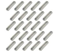 SeKi Lot de 25 fusibles torpilles 8 A en thermoplastique Blanc