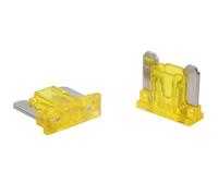 SeKi Lot de 5 fusibles plats à profil bas - 20 A - Jaune - Pour voiture - 58 V/CC - Pour bateau, remorque, camion, caravane