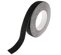 SeKi Ruban adhésif antidérapant noir - 25 mm x 10 m - Bande de sécurité antidérapante pour escaliers, marches, carreaux, rampes, échelle ou revêtement de sol - Bande antidérapante autocollante