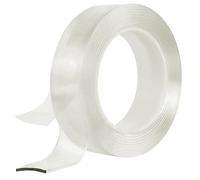 SeKi Ruban adhésif Nano double face 3 cm x 3 m transparent, Nano Tape amovible sans laisser de trace, ruban adhésif réutilisable, imperméable - Multifonction, antidérapant, lavable
