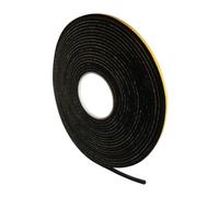 SeKi Ruban d'étanchéité en EPDM autocollant - 5 x 5 mm - 10 m - Noir