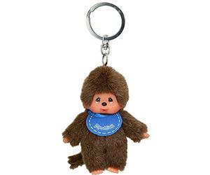 Sekiguchi Jeune remorque Bleue | 10 cm | Kiki | Monchhichi Porte-clés Boy