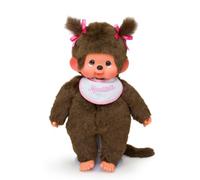 Sekiguchi Sekiguchi Kiki - Monchhichi - Peluche Fille avec des Tresses 45cm, Blanc,roses