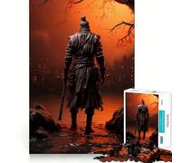 Sekiro, Puzzle de 1000 pièces représentant Un samouraï Japonais, idéal pour Les Adolescents Développe la mémoire, Passe-Temps Facile et décoration Murale (38x52cm)
