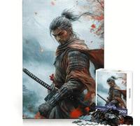 Sekiro Warrior in Misty Puzzle de 1000 pièces pour Adultes, idéal pour se Creuser Les méninges, Un Jeu de précision pour Toute la Famille (38x26cm) Un Cadeau Charmant et Amusant