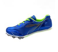 sekiueo Chaussures D'athlétisme pour Hommes Femmes Chaussures De Sprint À Pointes Respirantes Basses pour Saut Course Course À Pied,Bleu,36 EU