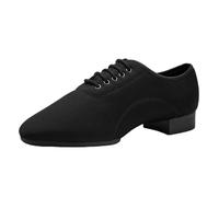 sekiueo Chaussures De Valse Hommes Chaussures De Danse De Salon Et De Danse Moderne en Cuir Semelle Fendue Coton Léger pour Les Danses Latines,Noir,42 EU