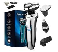 Sekoda Pro 8 Electric Shaver, Electric Shaver for Man, 4D Floating Head Shaver, Fast Charging, Quiet Motor, Dual-Track Blades, IP6X Waterproof (Silver,Upgrade)