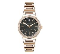 Sekonda Amelia Montre à Quartz pour Femme de 28 mm avec Affichage analogique et Bracelet en Alliage, Gris, Or Rose, Moderne