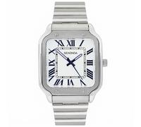 Sekonda Rene Montre à quartz pour homme avec affichage analogique et bracelet en acier inoxydable Argenté 39 mm