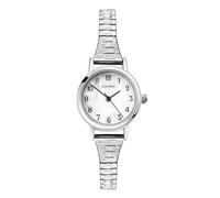 Sekonda Connolly 40676 - Montre de 23 mm avec nacre blanche, affichage analogique et bracelet argenté en acier.