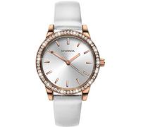 Sekonda Editions - 40330 - Montre Femme - Quartz Analogique - Boîtier Or Rose et Bracelet Blanc, Sangle
