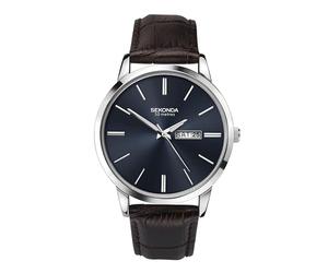 Sekonda Jackson Classic Men's 40mm Quartz Watch with Analogue Day/Date Display, and Lether Strap