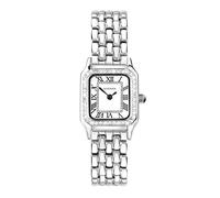 SEKONDA Monica Montre à quartz pour femme 20 mm avec boîtier et bracelet en alliage et cadran blanc brillant argenté classique, argenté, Classique