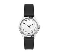 Sekonda Montre classique à quartz pour femme avec cadran blanc à affichage analogique et bracelet noir, Noir , Classique