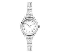 Sekonda Montre Quartz Femme 25.00mm avec Cadran Blanc Analogique et Bracelet en Acier Inoxydable Argent 2638