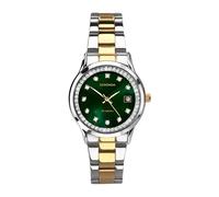 Sekonda Montre Quartz Femme 30.00mm avec Cadran Vert Analogique et Bracelet en Acier Inoxydable Multicolore 40295