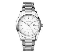 Sekonda Montre Quartz Femme 37.00mm avec Cadran Blanc Analogique et Bracelet en Acier Inoxydable Argent 40363