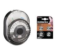 Sekonic L-208 Twinmate & Duracell 2032 Pile Bouton Lithium 3V, Lot de 4, avec Technologie Baby Secure, pour Porte-clés, balances et dispositifs Portables et médicaux (DL2032/CR2032)