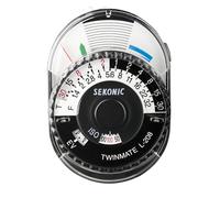 Sekonic Twinmate L-208 Posemètre Analogique Compact pour Photo | Mesure lumière incidente et réfléchie, fixation griffe porte-accessoires, idéal photo argentique et numérique